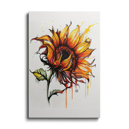 Botanical prints | Artificially Sunflower | wallstorie