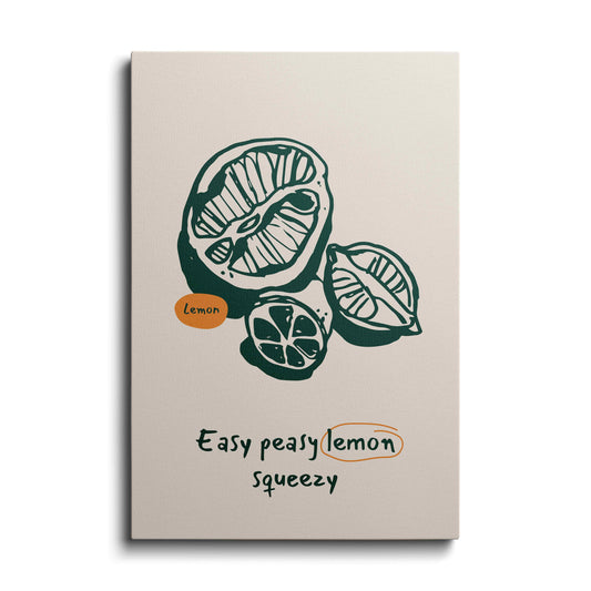 Kitchen prints | Easy Peasy Lemon squeezy | wallstorie