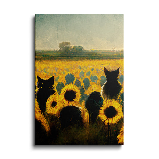 Botanical prints | Fox In Sunflower Farm | wallstorie