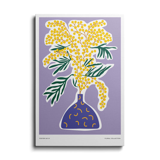 Aesthetic painting | Purple Flowerpot | wallstorie