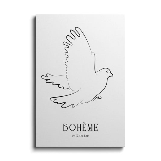 Bohemian Art | White Pigeon | wallstorie