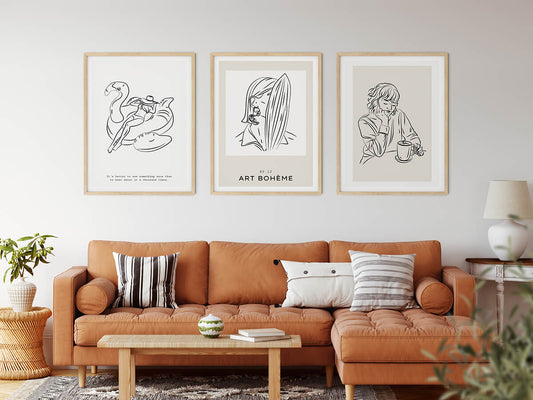 Line Art Posters | The Tropical Coco | wallstorie