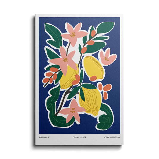 Aesthetic painting | Lemon Flower | wallstorie