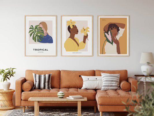Tropical Posters | In Love with Flowers | wallstorie