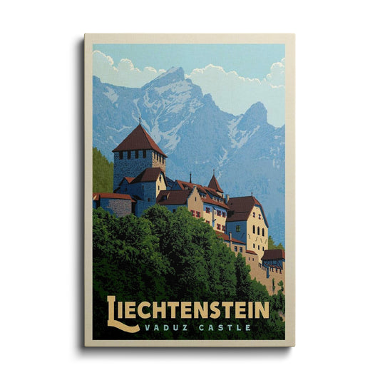 Travel Art | Liechtenstein Vaduz Castle | wallstorie