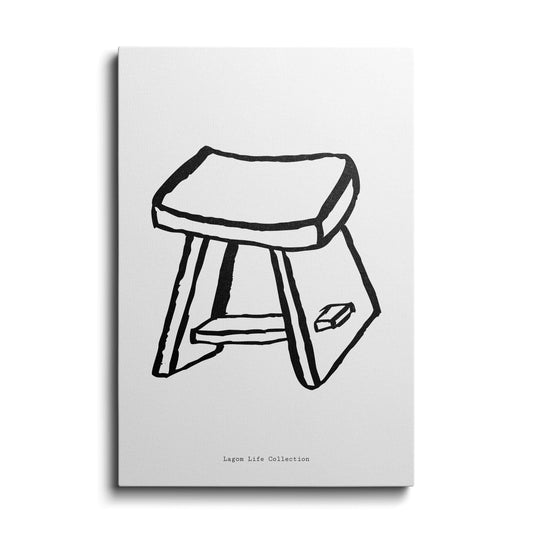 Modern Wall Art | Stool | wallstorie