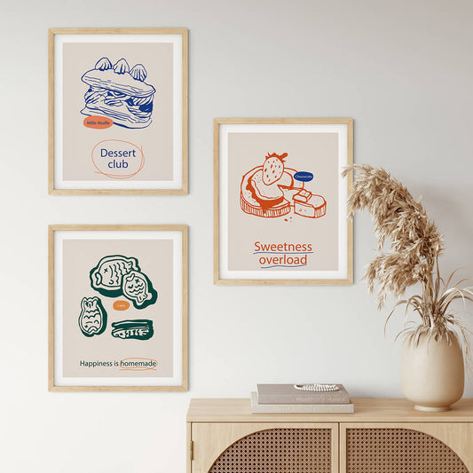 Food Posters | The Dessert Club | wallstorie