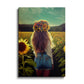 Girl In Sunflower Farm