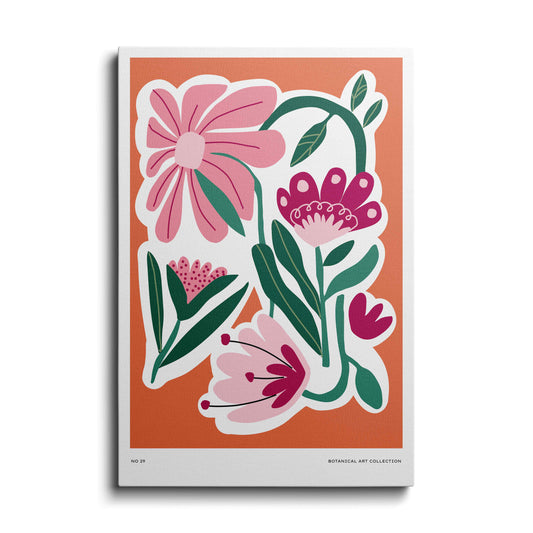 Aesthetic painting | Tropical Forest Flowers | wallstorie
