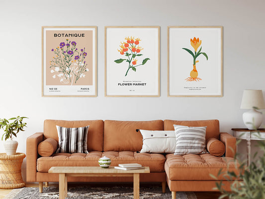 Botanical Posters | Flower Festival | wallstorie