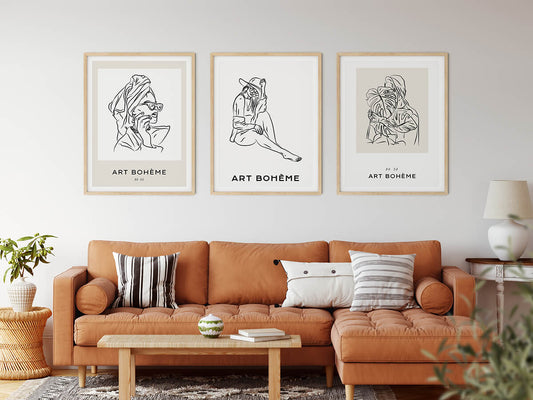 Line Art Posters | The Photoshoot | wallstorie