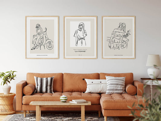 Line Art Posters | Give a Pose | wallstorie