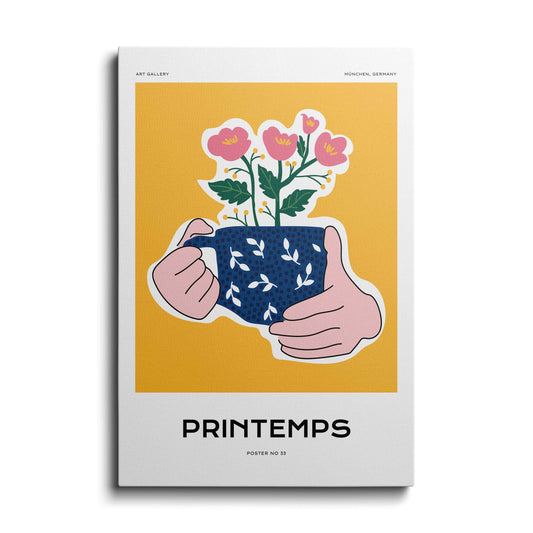 Aesthetic painting | Flower Cup | wallstorie