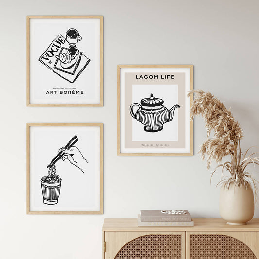 Modern Art Posters | The Coffee Meal | wallstorie