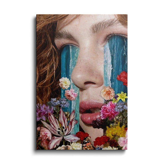 Collage Art | Eye Waterfall | wallstorie