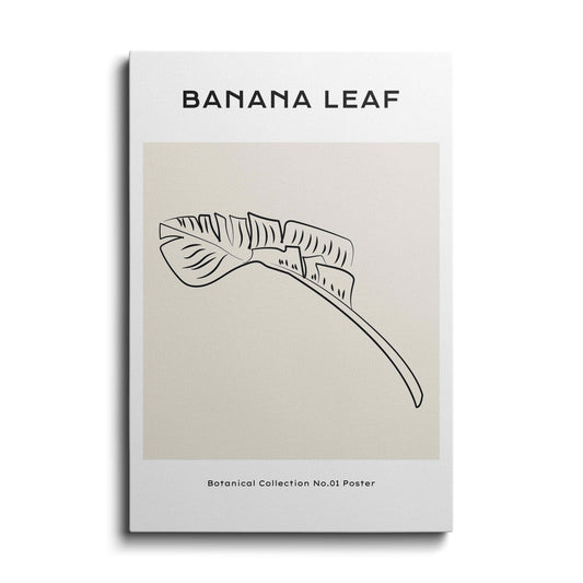 Line art | Banana Leaf- 2 | wallstorie