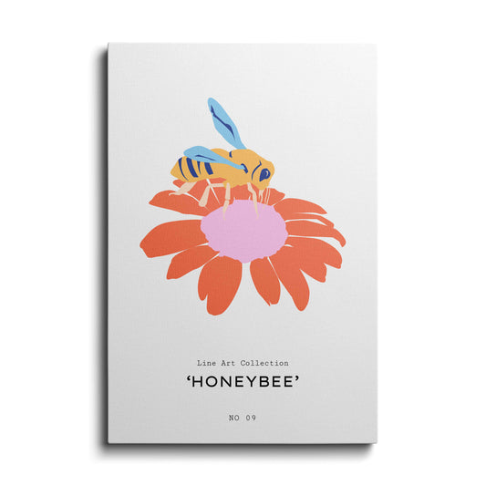 Wildlife painting | Honeybee | wallstorie