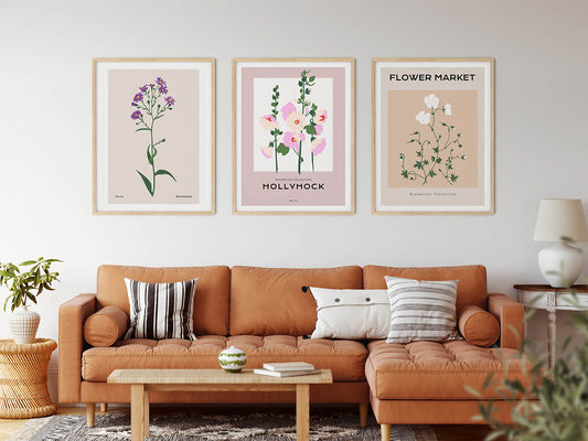 Botanical Posters | Hollyihock | wallstorie