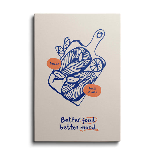 Kitchen prints | Better Food Better Mood | wallstorie