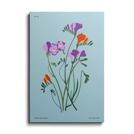 Botanical prints | Orange And Purple Tulips | wallstorie