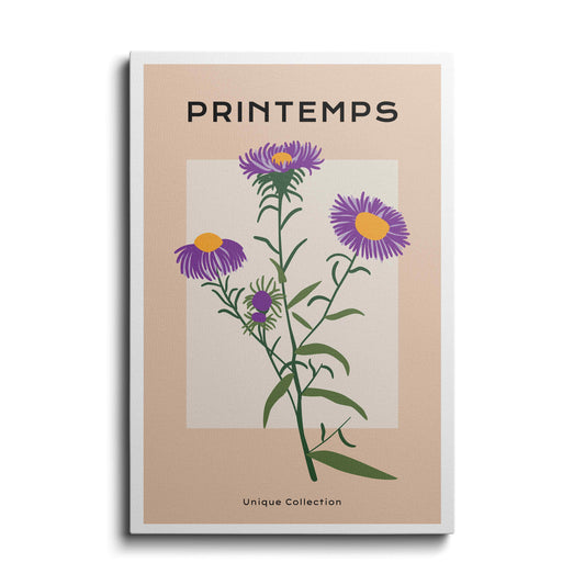 Botanical prints | Purple Sunflower | wallstorie