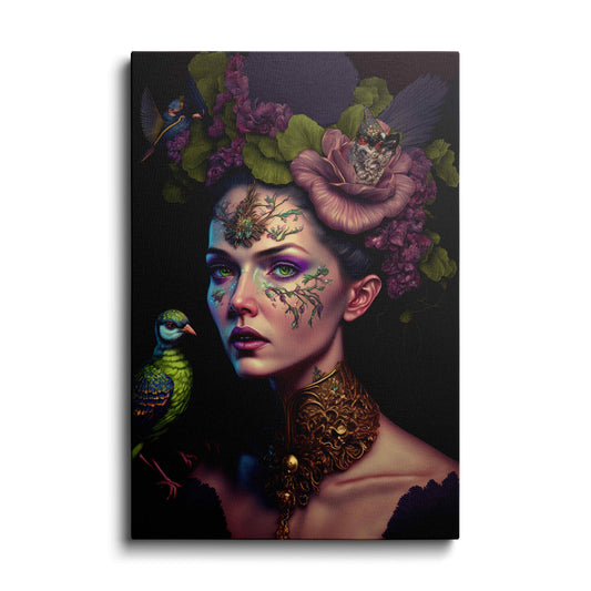 AI art | Goddess With Nature | wallstorie