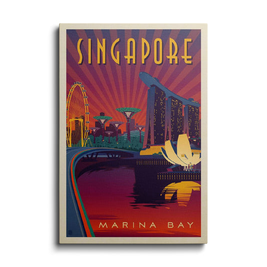 Travel Art | Singapore Marina Bay | wallstorie