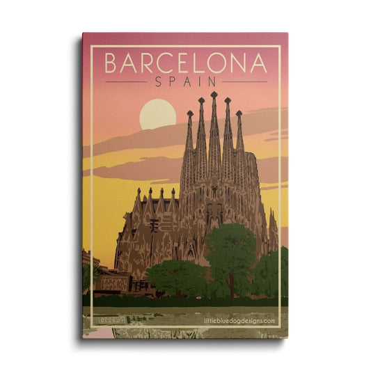 Travel Art | Barcelona Spain - 2 | wallstorie
