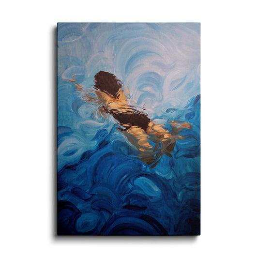 Collage Art | Swim Through the Cloud | wallstorie