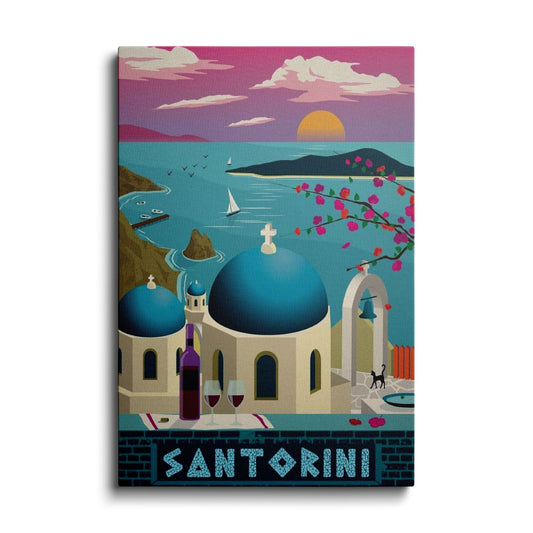 Travel Art | Santorini | wallstorie