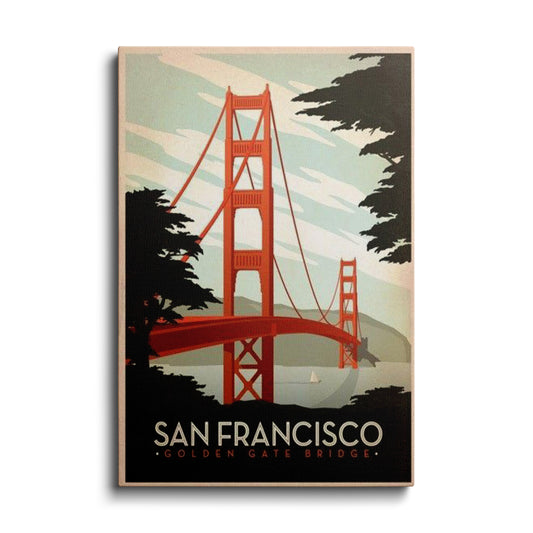 Travel Art | San Francisco Golden gate Bridge | wallstorie