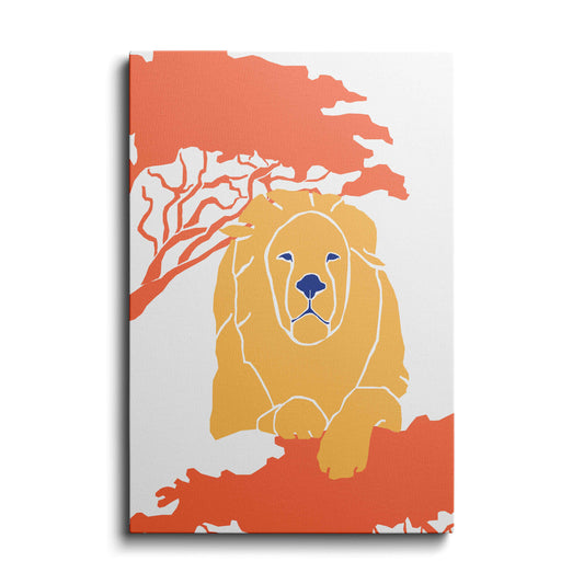 Wildlife painting | King of the Jungle | wallstorie
