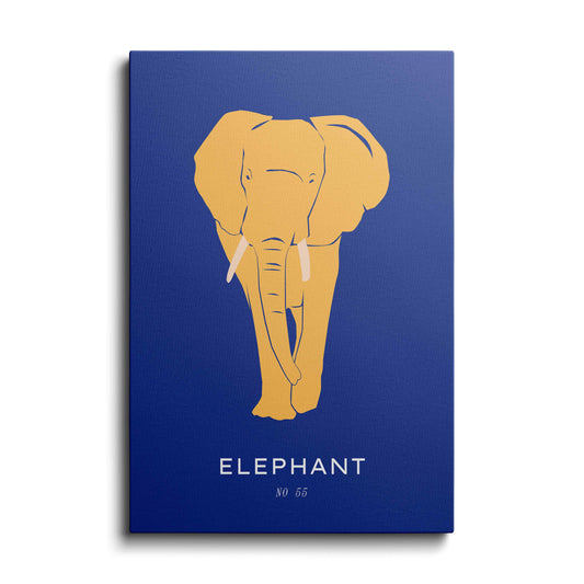 Wildlife painting | Yellow Elephant | wallstorie