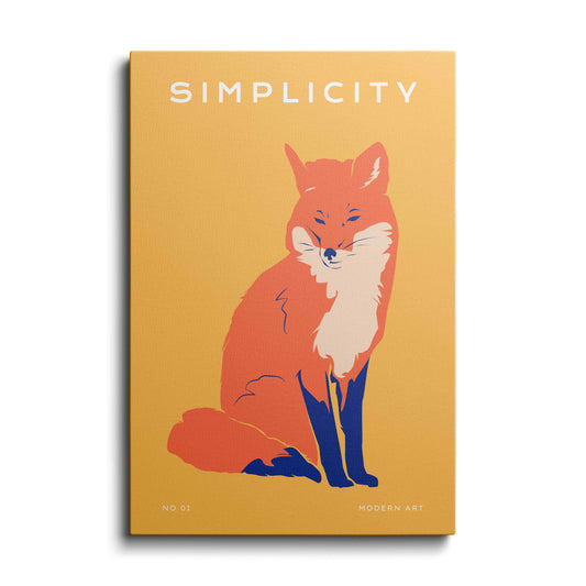 Wildlife painting | Fox in Orange | wallstorie