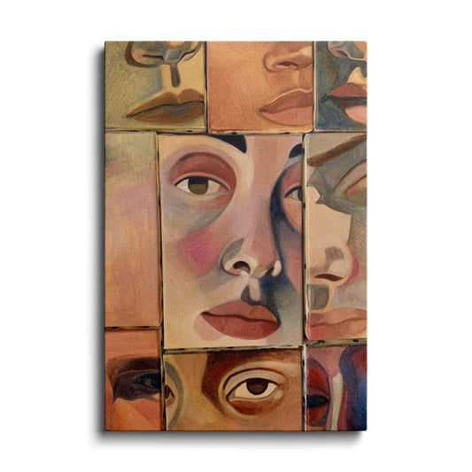 Collage Art | Face Puzzle | wallstorie