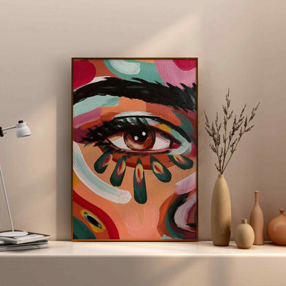Color eye painting