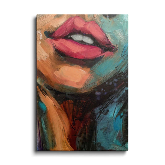 Collage Art | Painting the lips | wallstorie
