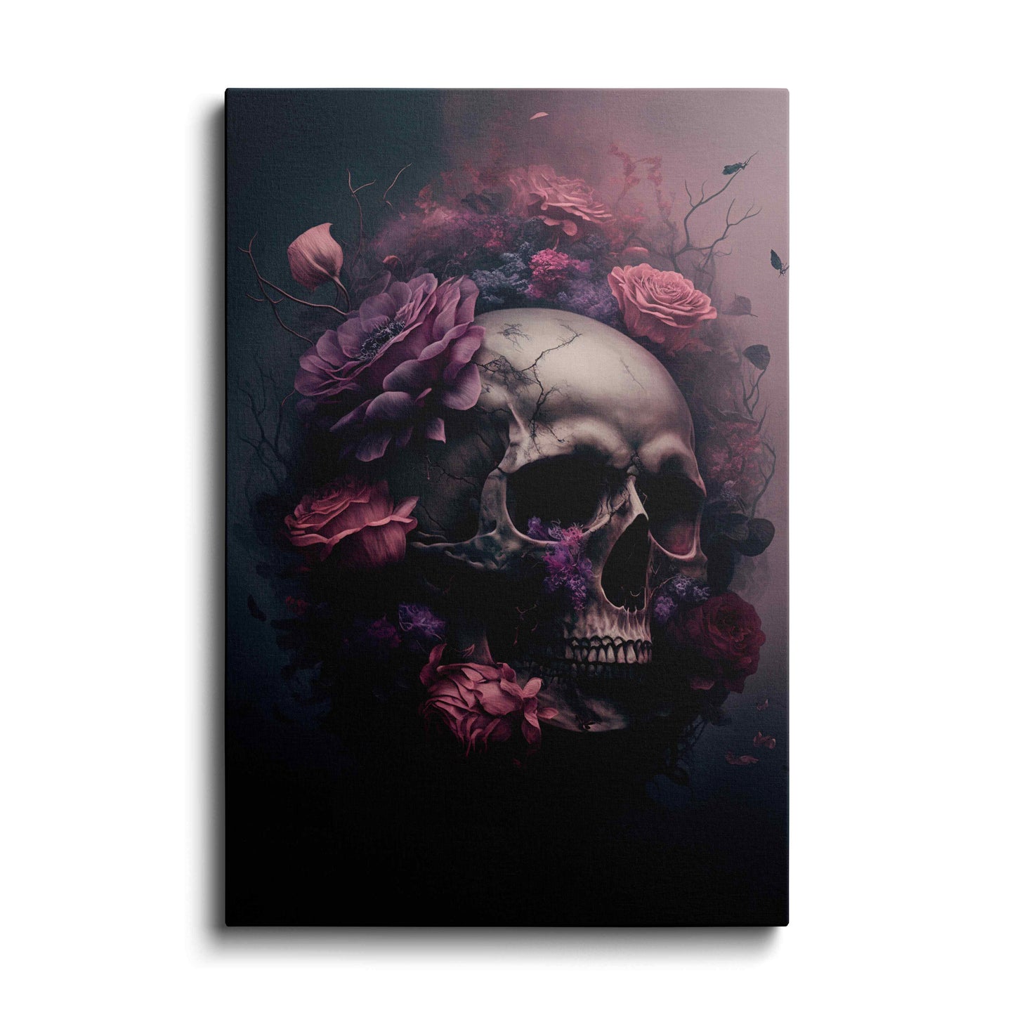 wildflower - skull painting---