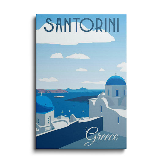 Travel Art | Santorini Greece | wallstorie