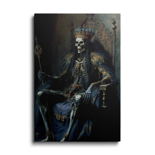AI art | king of death - skull painting | wallstorie