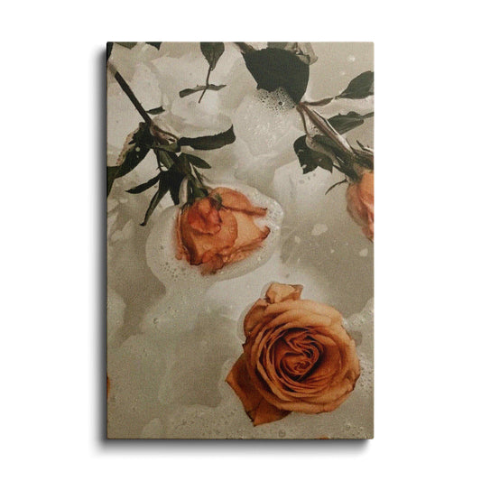 Collage Art | Rose in the rain | wallstorie