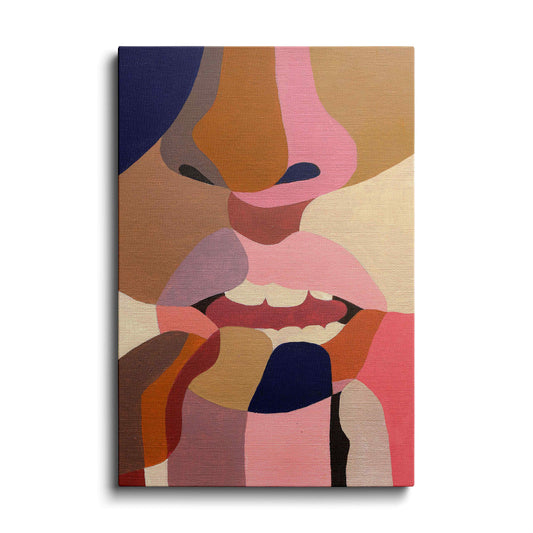Collage Art | Color lips | wallstorie
