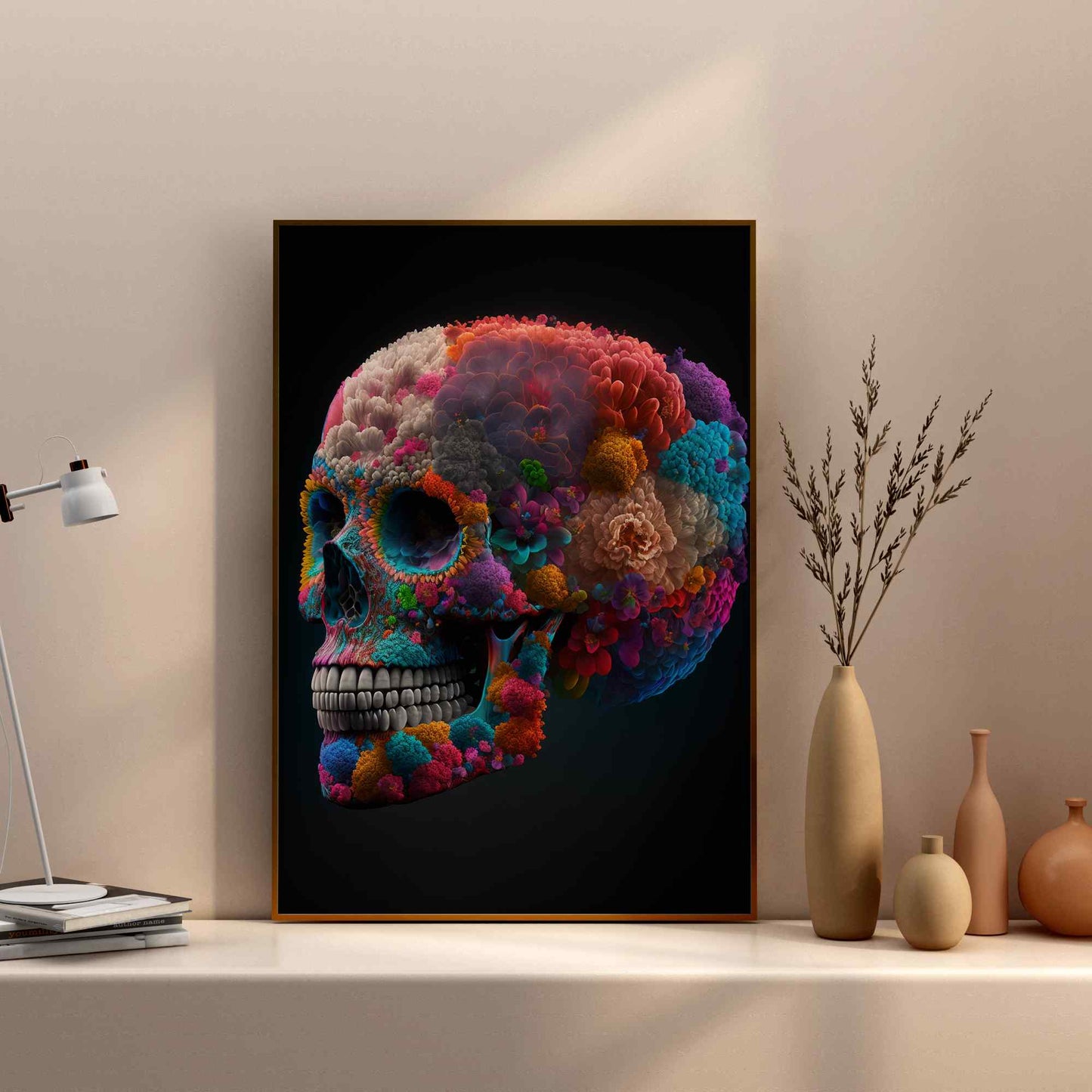 Flowerful Skull---