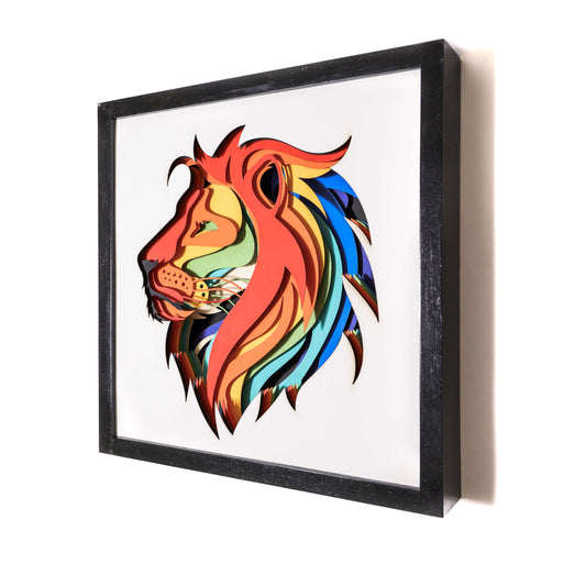 Paper Art | Lion | wallstorie