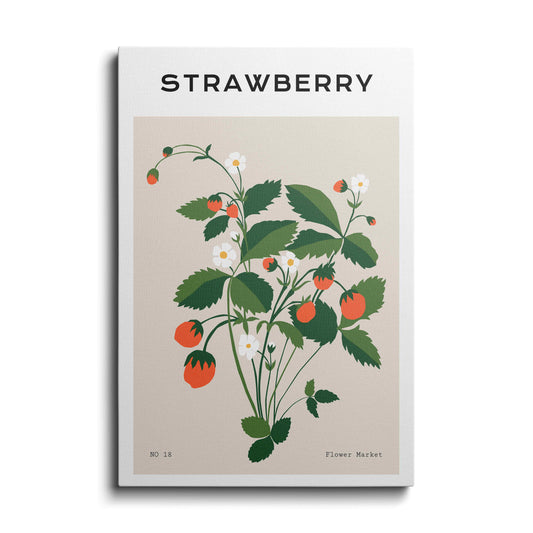 Botanical prints | Strawberry Plant | wallstorie
