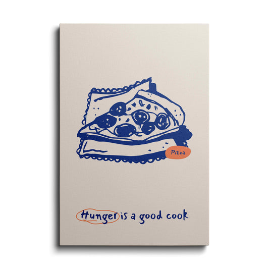 Kitchen prints | Hunger is Good Cook | wallstorie